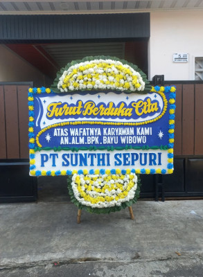 Papan Bunga Duka di Ledok
